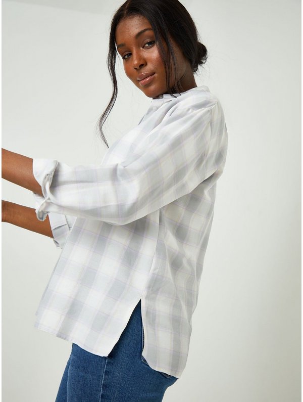 Check Print Long Sleeve Shirt